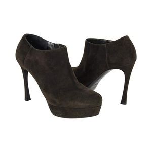 Yves Saint Laurent platform booties sz 36.5